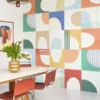multicolour geometric wallpaper