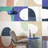 neutral geometric wallpaper