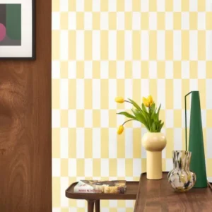 yellow geometric wallpaper