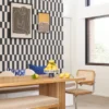 black-grey geometric wallpaper