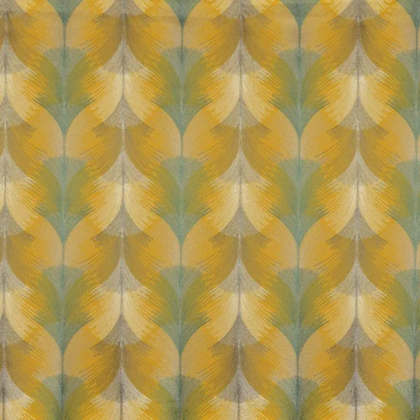Aude Fabric - Vert De Gris by yellow misc embroideried fabric from Camengo