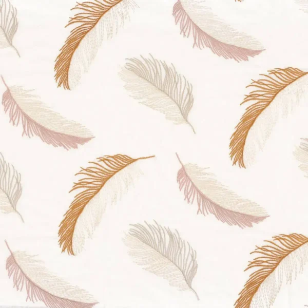 Parure Fabric - Cuivre by orange misc embroideried fabric from Camengo