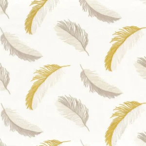 white misc embroideried fabric from Camengo