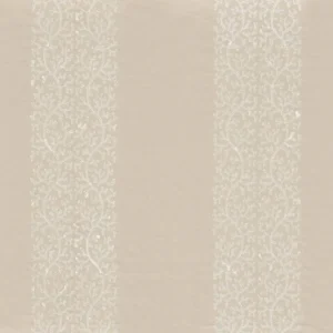 white striped embroideried fabric from Camengo