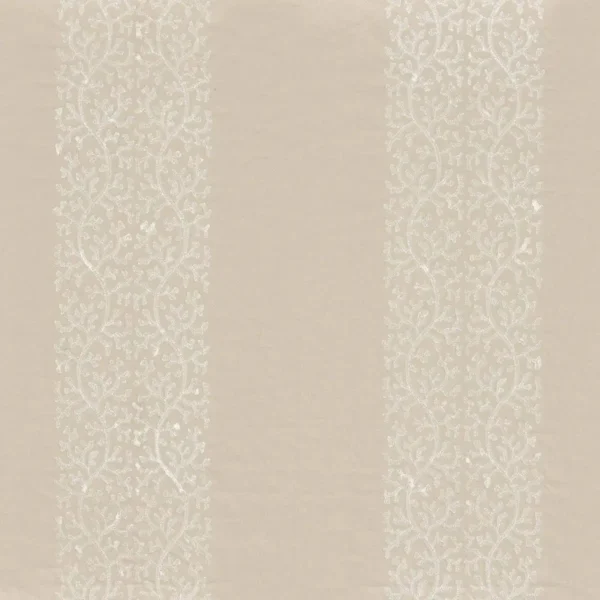 white striped embroideried fabric from Camengo