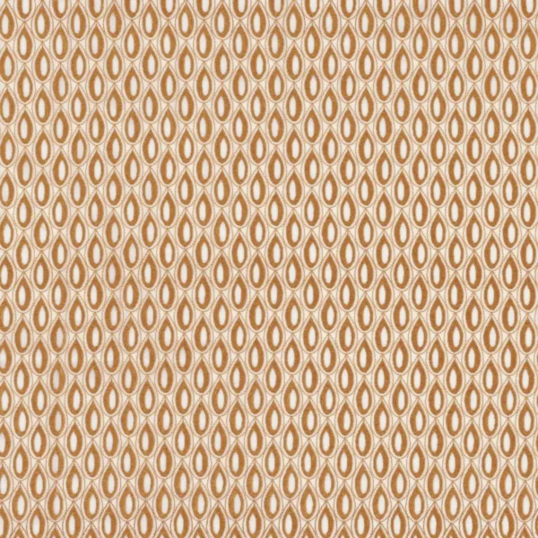 Rosee Fabric - Cuivre by orange misc embroideried fabric from Camengo