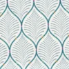 blue misc embroideried fabric from Camengo