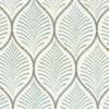 green misc embroideried fabric from Camengo