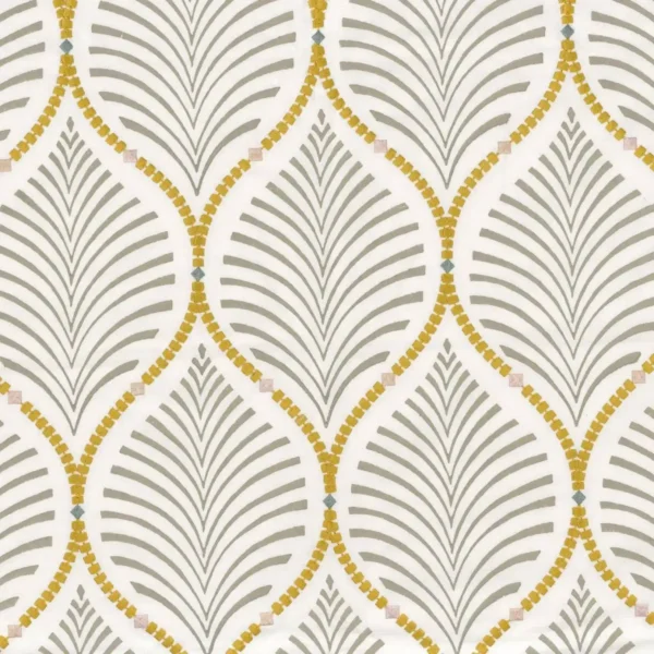 Jade Fabric - Vert de Gris by yellow misc embroideried fabric from Camengo