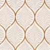 orange misc embroideried fabric from Camengo