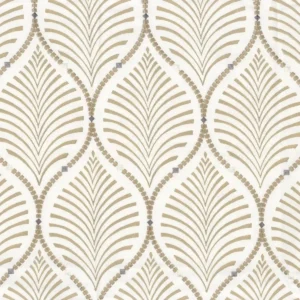 white misc embroideried fabric from Camengo