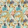 multicolour botanical printed fabric from Camengo