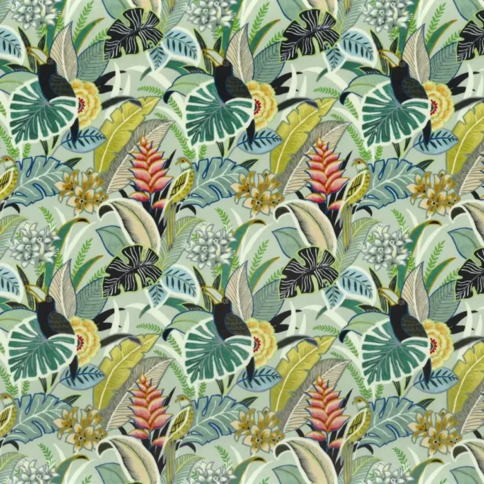 Iguacu Velvet Fabric - Celadon swatch
