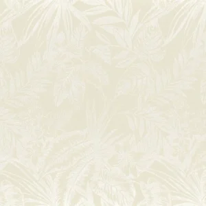 neutral botanical voile-sheer fabric from Camengo