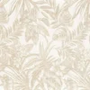 neutral botanical voile-sheer fabric from Camengo
