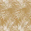 yellow botanical cotton fabric from Camengo