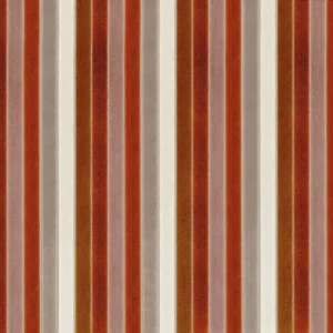 red striped velvet-chenille fabric from Camengo