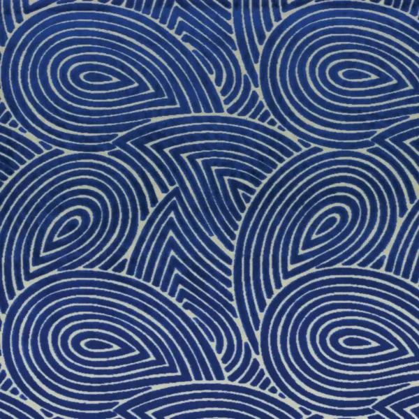 blue misc velvet-chenille fabric from Camengo
