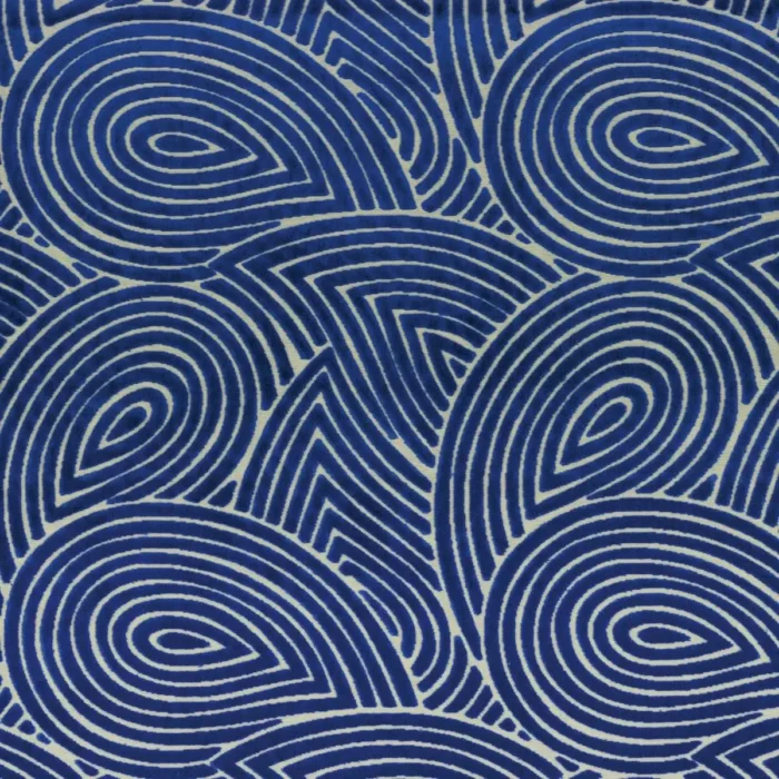 Plumage Fabric - Indigo swatch