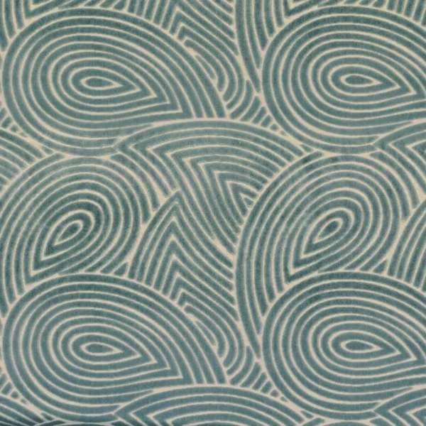 Plumage Fabric - Celadon by green misc velvet-chenille fabric from Camengo