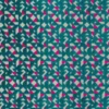 green geometric velvet-chenille fabric from Camengo