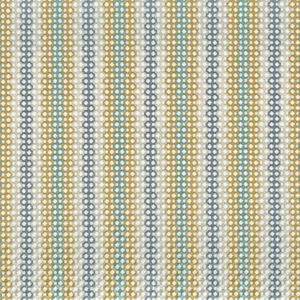 multicolour striped cotton fabric from Camengo