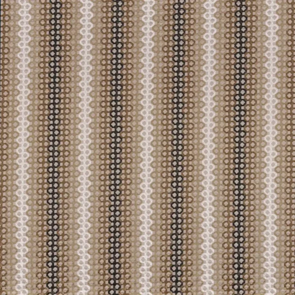 Houma Fabric - Mordore by brown striped cotton fabric from Camengo