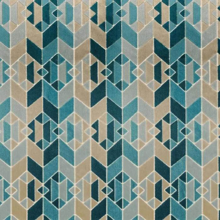 Jackson Square Fabric - Lagon swatch