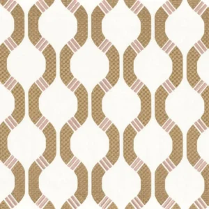 pink geometric misc fabric from Camengo
