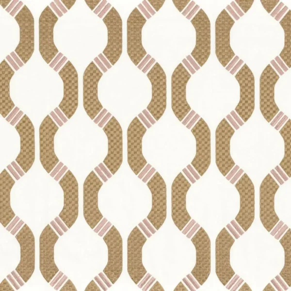 Nouvelle Orleans Fabric - N by pink geometric misc fabric from Camengo