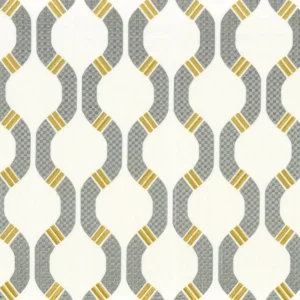 white geometric misc fabric from Camengo