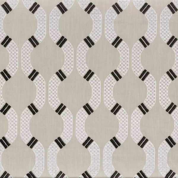 black-grey geometric misc fabric from Camengo