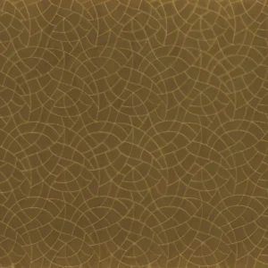 yellow geometric embroideried fabric from Camengo