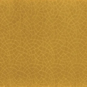 yellow geometric embroideried fabric from Camengo