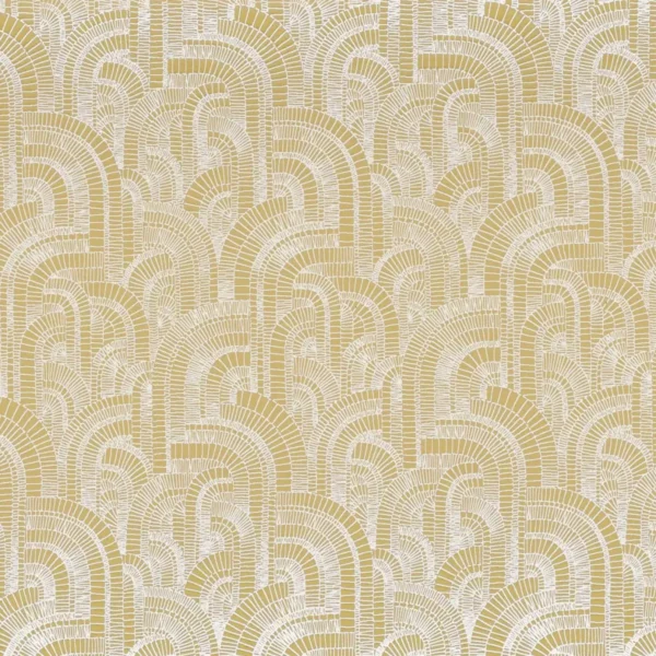 Garden District Fabric - Jaune by yellow misc misc fabric from Camengo