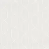 white geometric embroideried fabric from Camengo