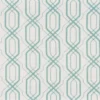 green geometric embroideried fabric from Camengo