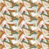 multicolour geometric velvet-chenille fabric from Camengo
