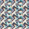 blue geometric velvet-chenille fabric from Camengo