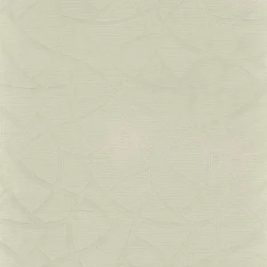 white geometric embroideried fabric from Camengo
