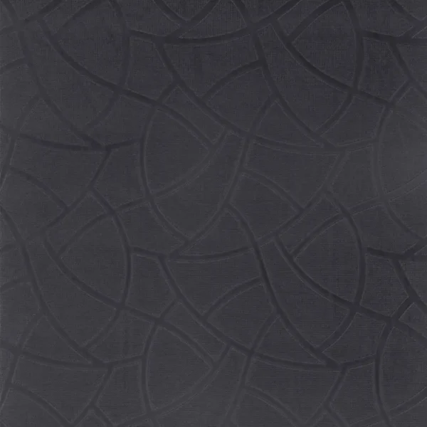 Copa Cabana Fabric - Colombe by black-grey geometric embroideried fabric from Camengo