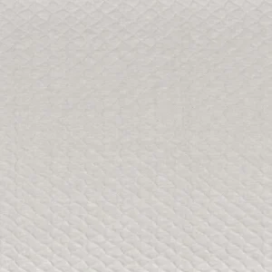 white plain embroideried fabric from Camengo