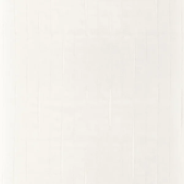 Cristallin Fabric - Niege by white striped voile-sheer fabric from Camengo