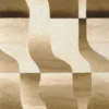 brown contemporary printed fabric from Camengo