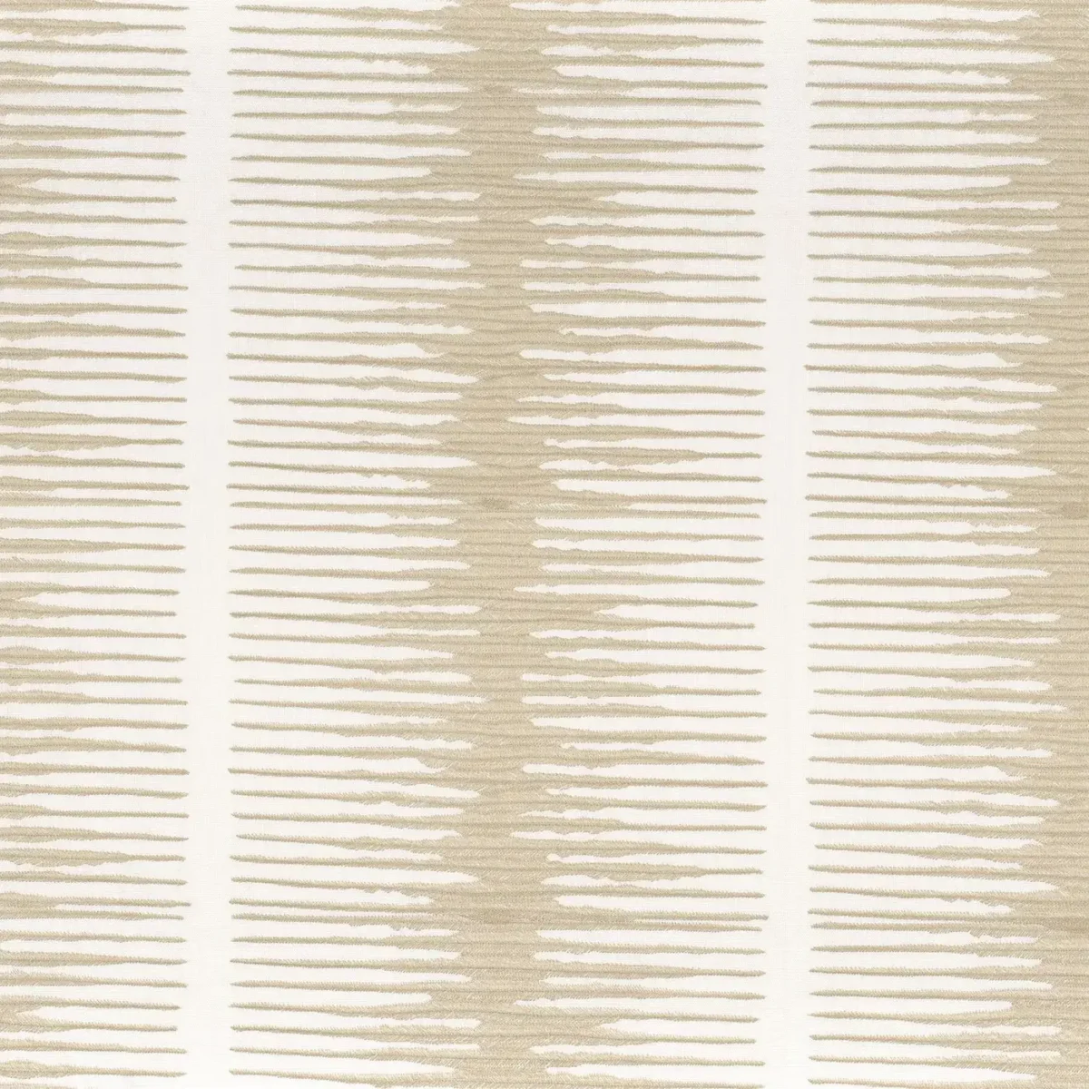 Particule Fabric - Lin by neutral striped embroideried fabric from Camengo