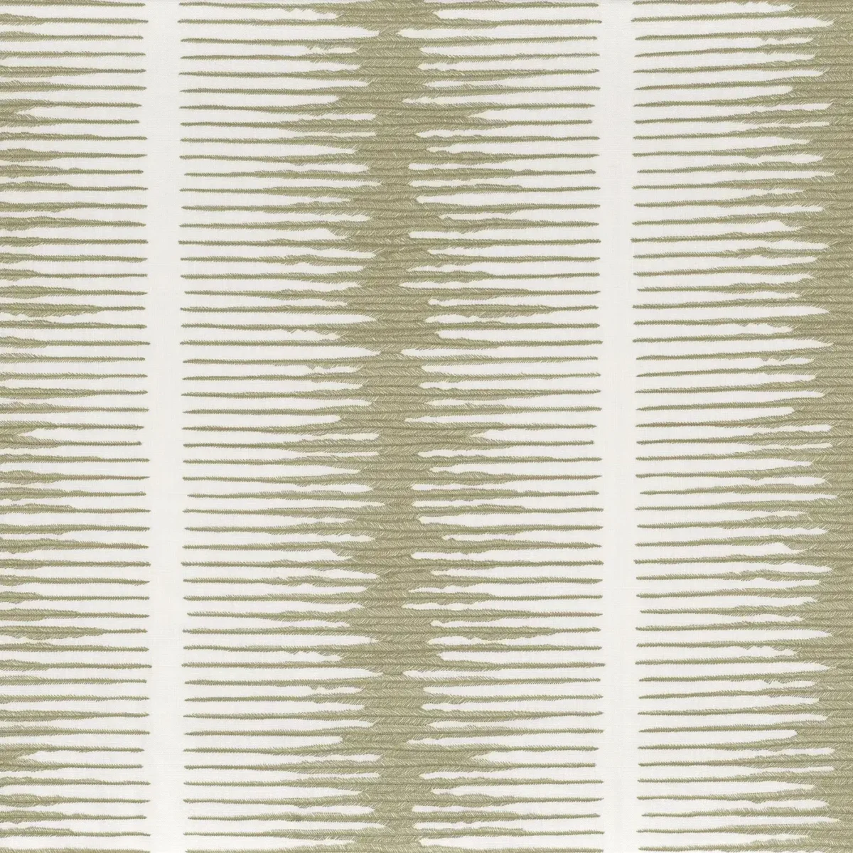 green striped embroideried fabric from Camengo