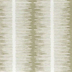green striped embroideried fabric from Camengo