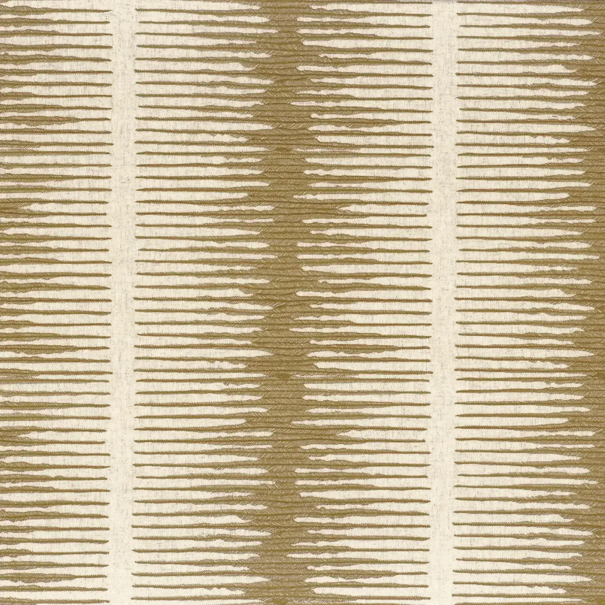 brown striped embroideried fabric from Camengo