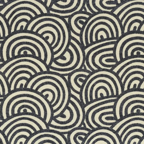 Geode Fabric - Navy by blue misc embroideried fabric from Camengo