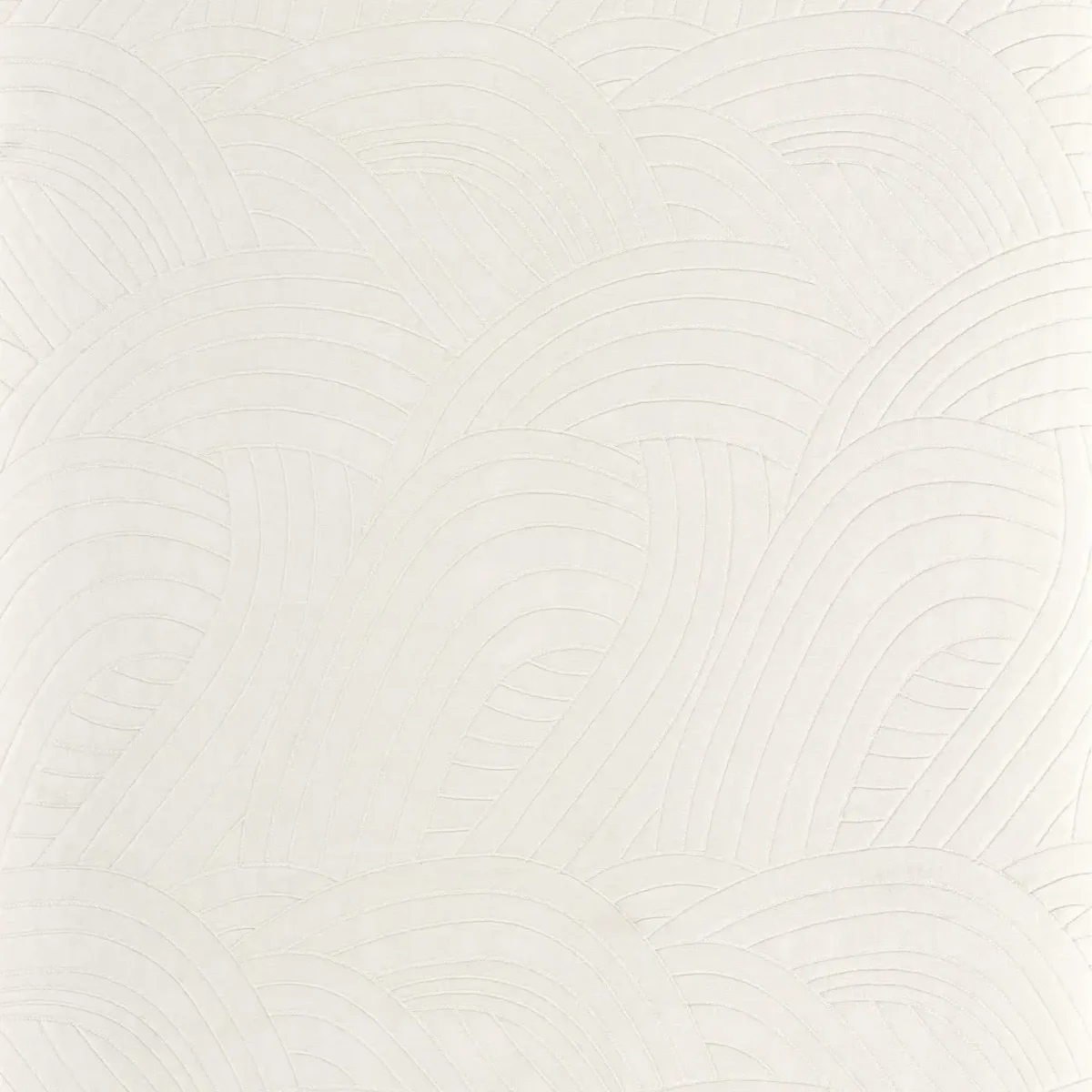 Limpide Fabric - Niege by white misc embroideried fabric from Camengo